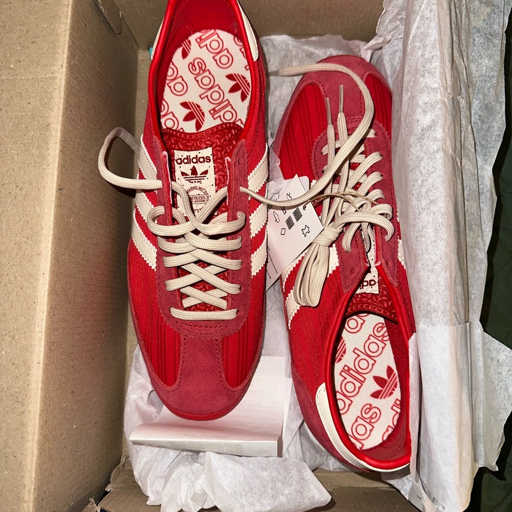 Adidas SL72 OG Red and Cream Sneakers